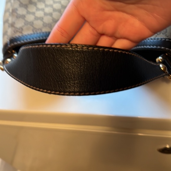 Gucci Hobo Bag Web Gg Muticolor Canvas Tote EUC - Picture 9 of 10